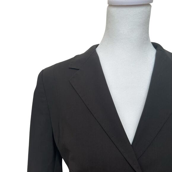 René Lezard Chocolate Brown Blazer - Size 38 IT (US 8) - Tailored Fit - Picture 11 of 11